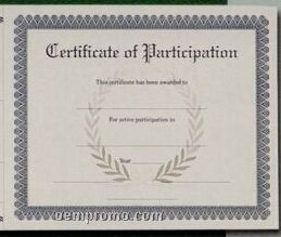 Basketball Participation Certificate